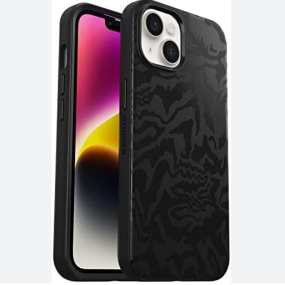 NWOT OtterBox Black Glossy Animal Print iPhone 14 Pro Max Case w/ Magsafe - Picture 3 of 5